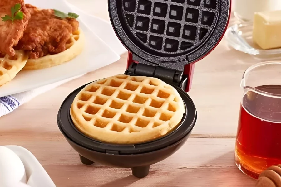 Portable Waffle Maker for Quick Breakfasts